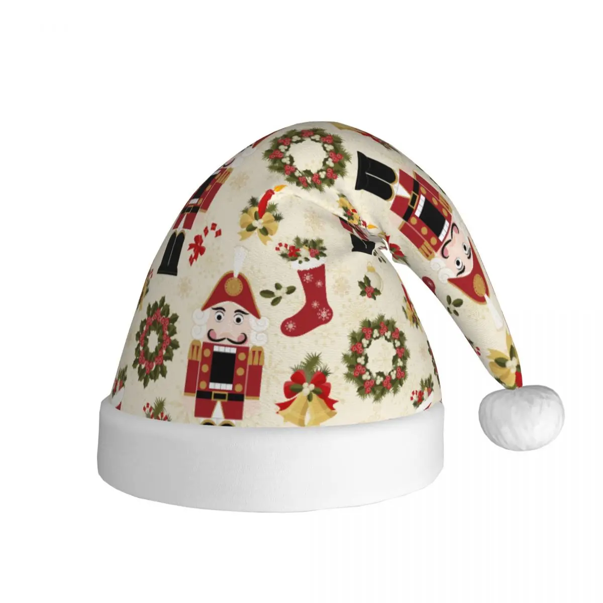 Nutcracker New Year Winter Warm Christmas Hats for Adult Men Women Christmas Tree Santa Hat Cap Holiday Party Supplies