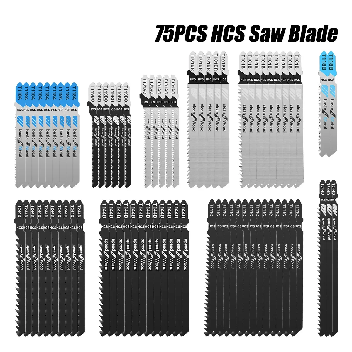 75 Pcs Jigsaw Blade…