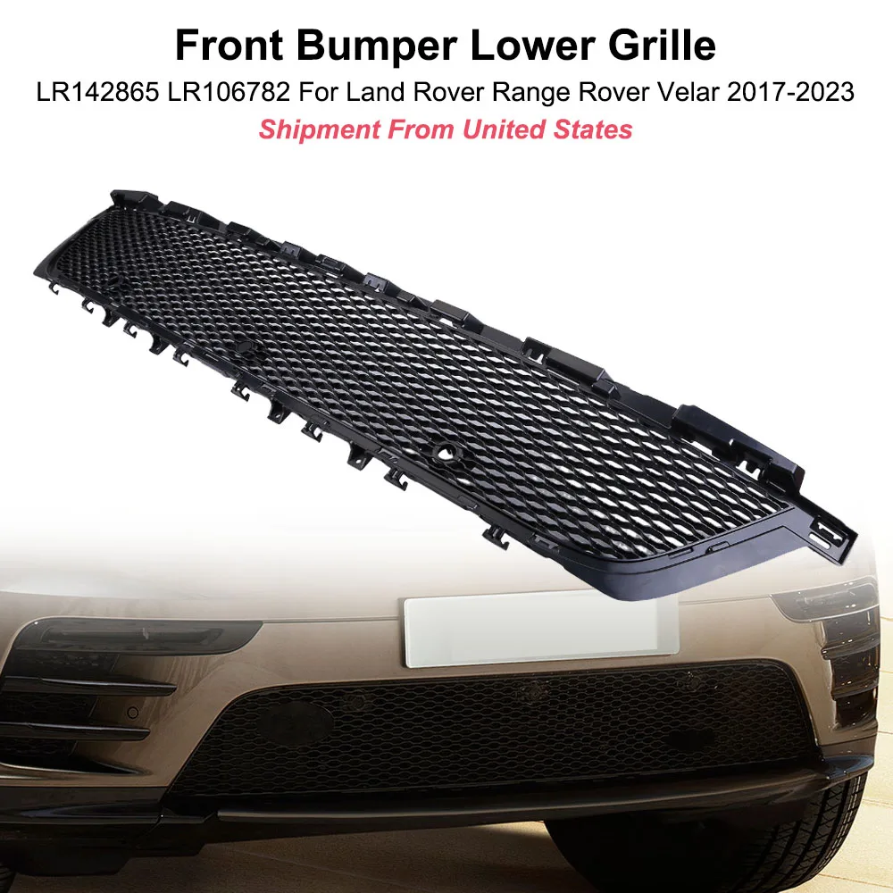 

LR142865 LR106782 For Land Rover Range Rover Velar 2017-2023 Front Bumper Grille Guard Lower Bar Grill Decorate Protect Panel