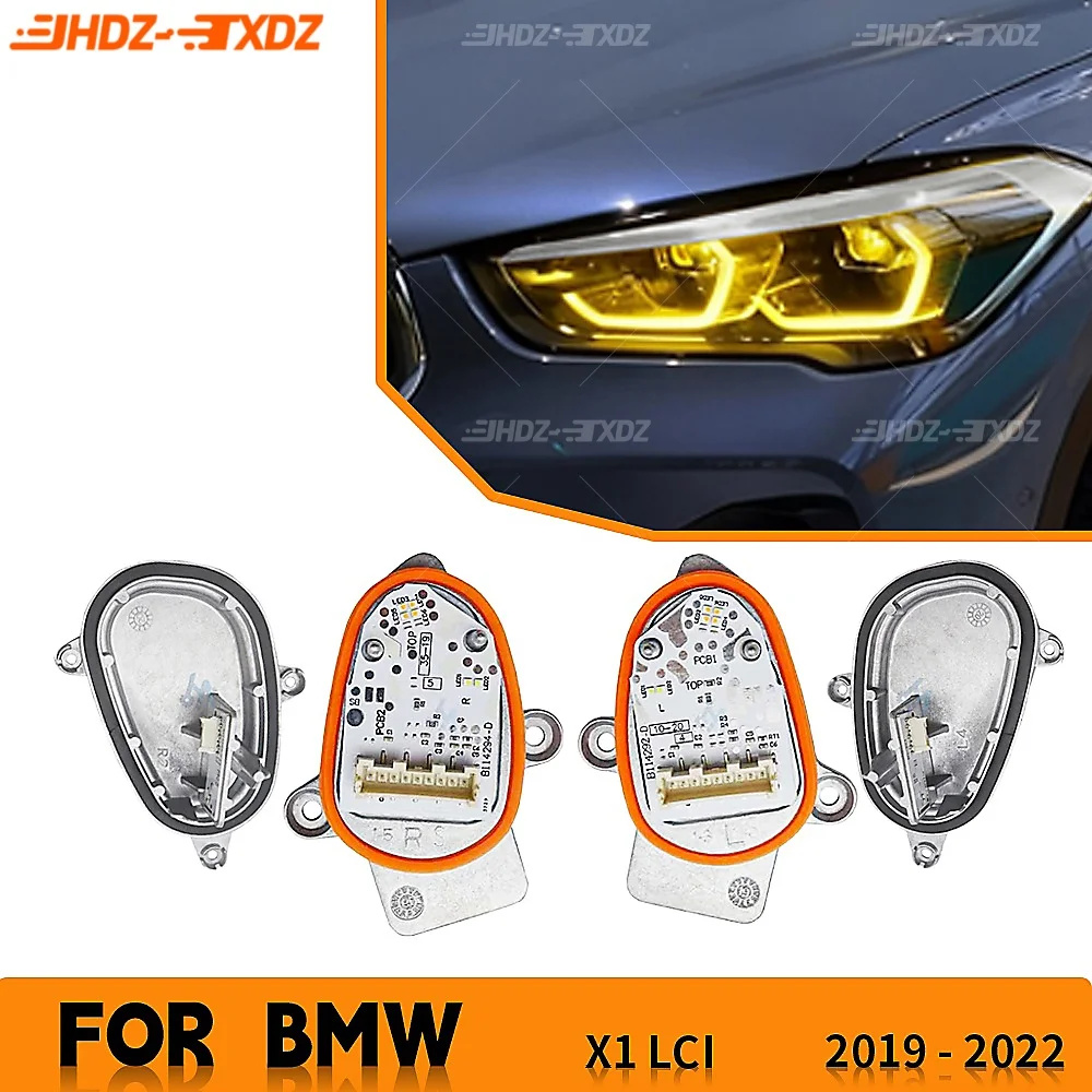 

DRL LED Boards Daylight 63119477833 For BMW X1 F48 F49 LCI 2019-2023 ICON Headlight Daytime Running Light Module 63119477821