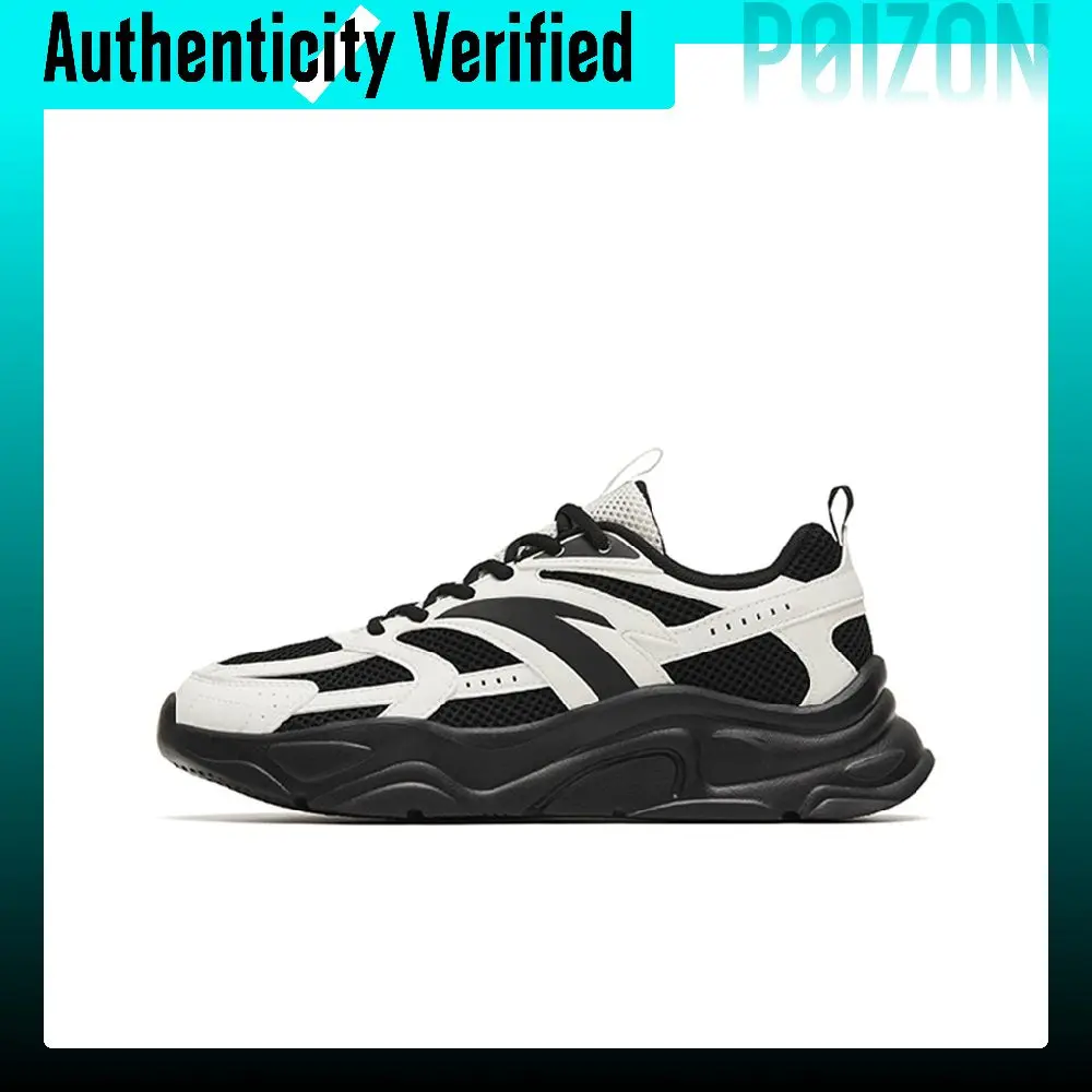 Anta Life Collection Comfortable Low top Casual Shoes Women's Black White 122258891-3