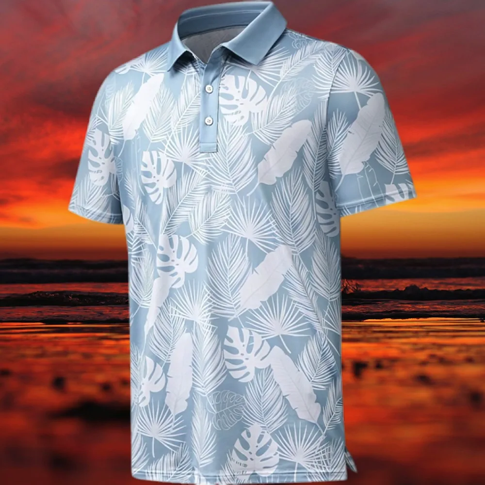 Hawaii Men's Polo Shirt 3d Print Short Sleeve Golf T-Shirt Fashion High Quality Men Cloth Street Designer Polo T-Shirt for Male