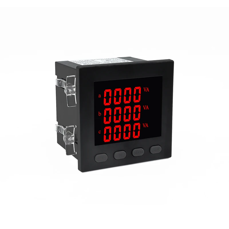 LED Three Phase Multifunctional Electricity Meter With RS485 AC220V 3P4W V A W kWh COS Hz Var Power Meter