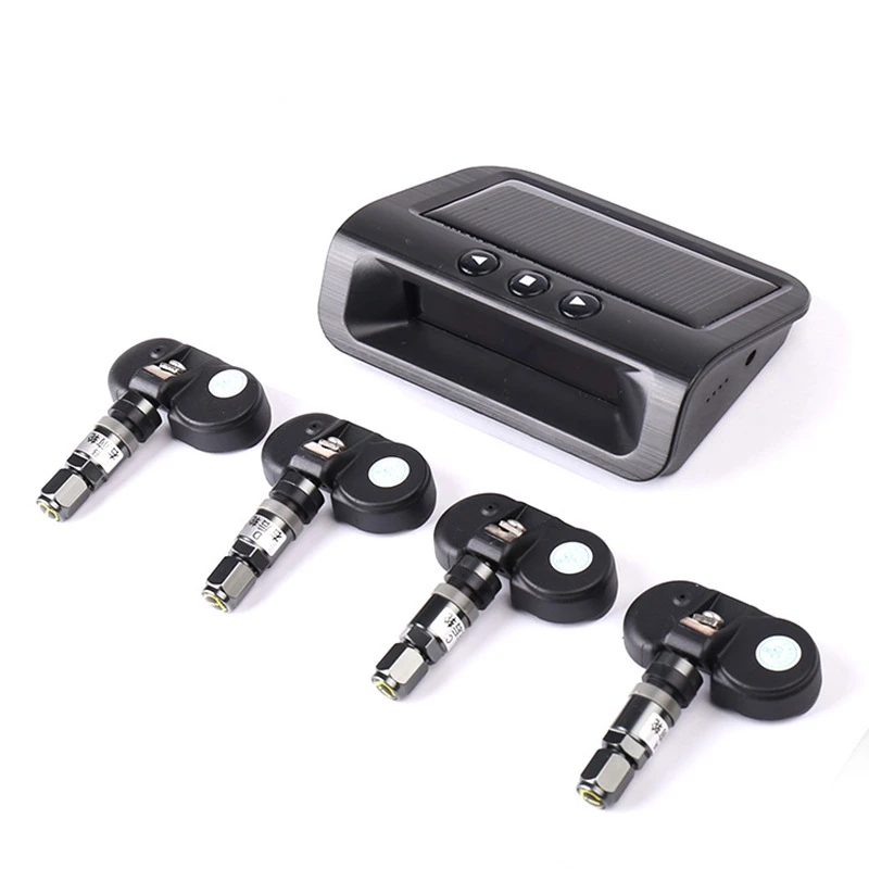 Tire pressure monitor TPMS automotive solar tire pressure sensor wireless built-in monitoring system