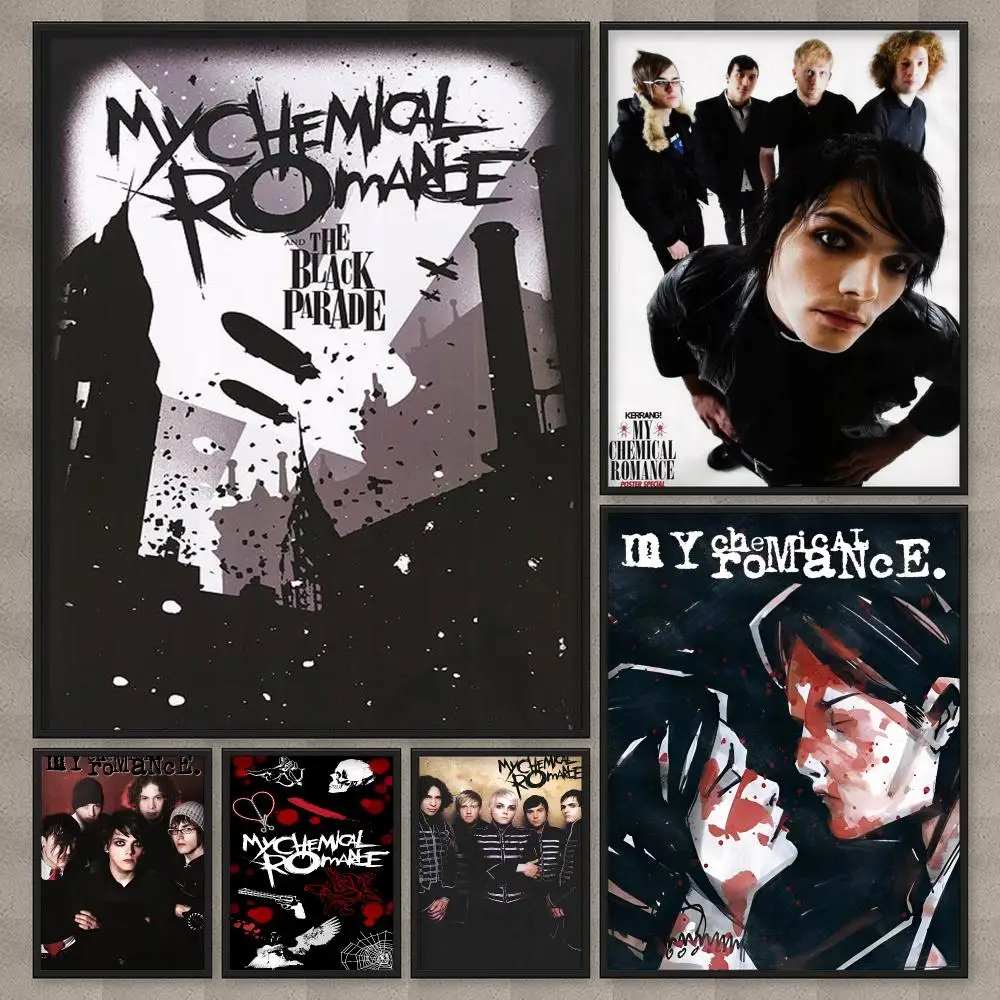 M-My C-Chemical Romance Poster HD-Wandkunst, Heimdekoration, wasserfester Druck, Schlafzimmer, Garage, Party, Geschenk