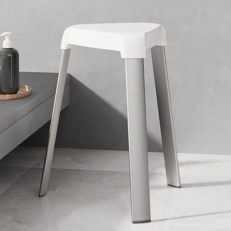 Japanese Style Triangle Shower Stool Aerospace Aluminum Bath Stool Non Slip Safety Bath Seat Elderly Pregnant Women