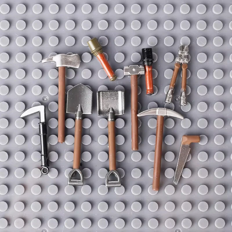 Military US British Soldier Figure Accessories Building Blocks 98k Guns Computer Sword Pistol Printing Bricks Kid Boy Toys E08 ﻿