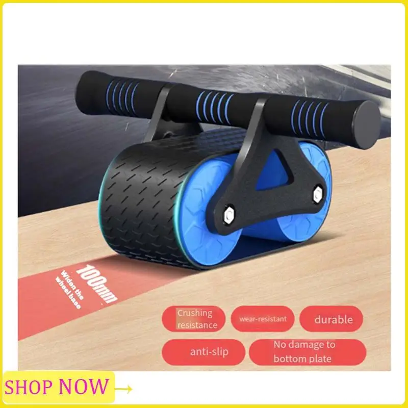 Springback Wheels Roller Abdominal Exerciser Pushhup Training Mute Fitness Equipment