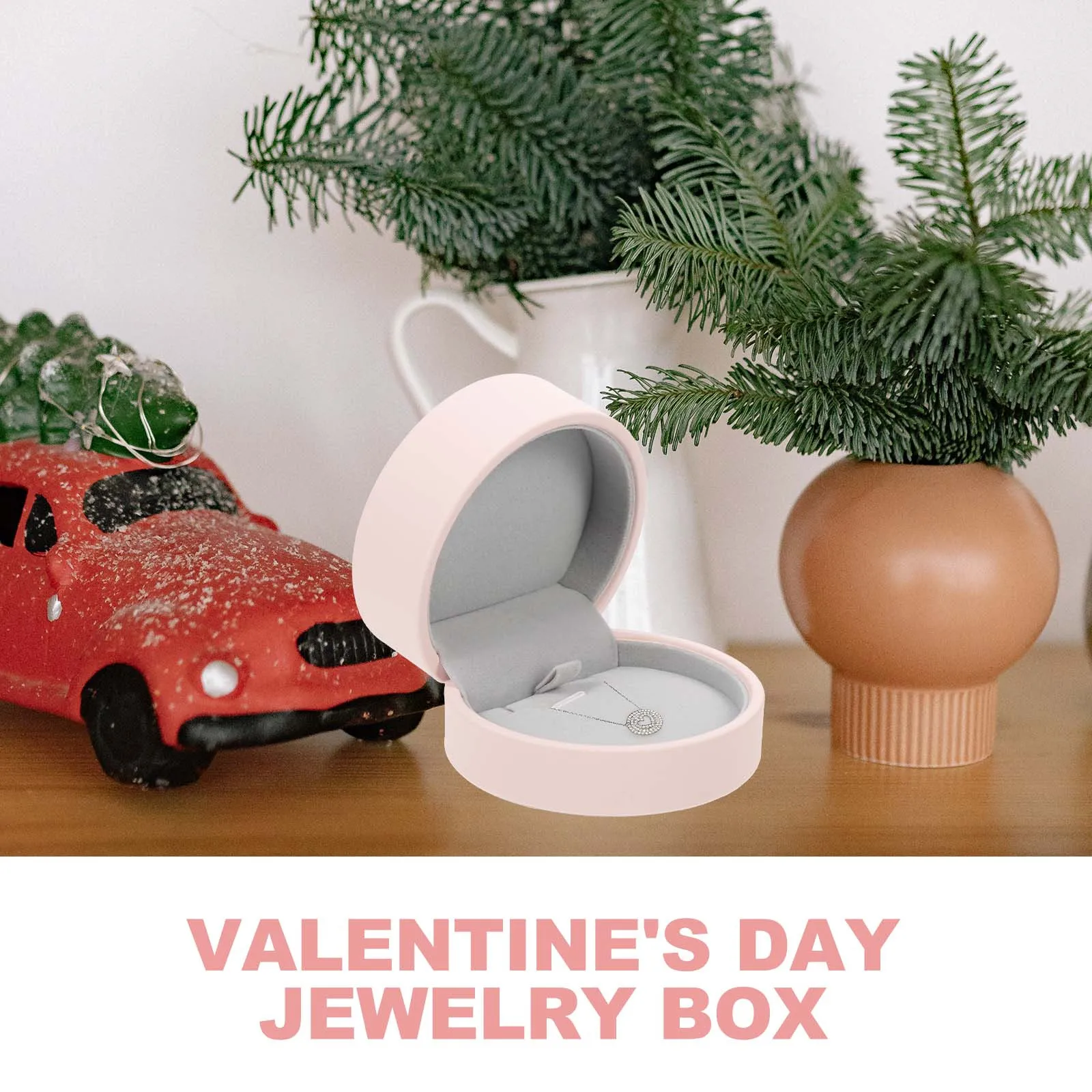 絶妙なジュエリー収納ボックス クラムシェルスタイル ペンダントオーガナイザーケース プレミアム素材 トラベルジュエリーボックス リングイヤリング用