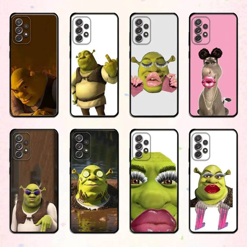 

C-Cartoon Funny Phone Case For Samsung S 25,24,23,22,30,21,10,9,Ultra,Plus,Lite,FE,4,5 G Soft Black Case