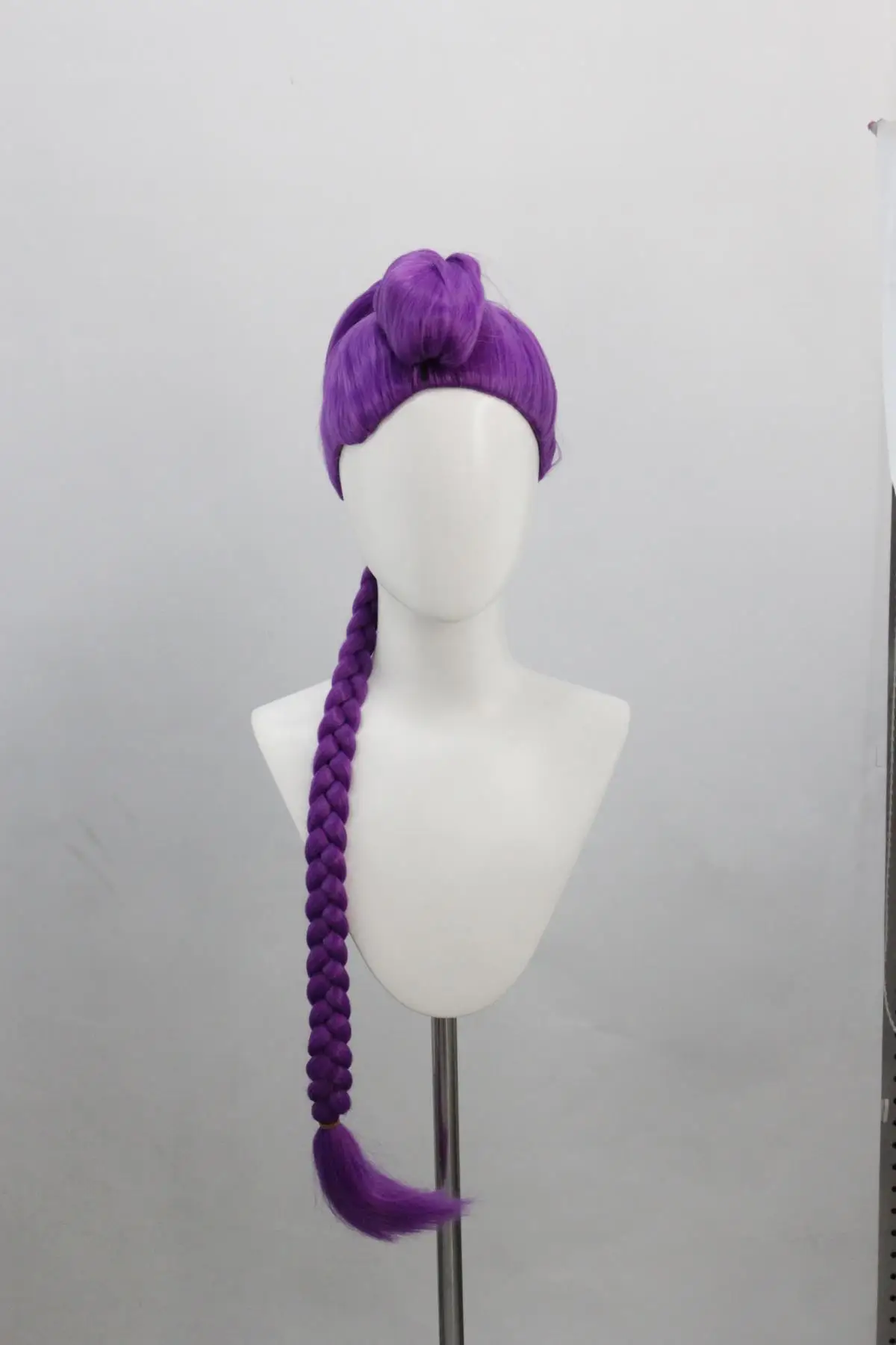 

Фиолетовый длинный плетеный синтетический парик | Парик для косплея из анимационного фильма