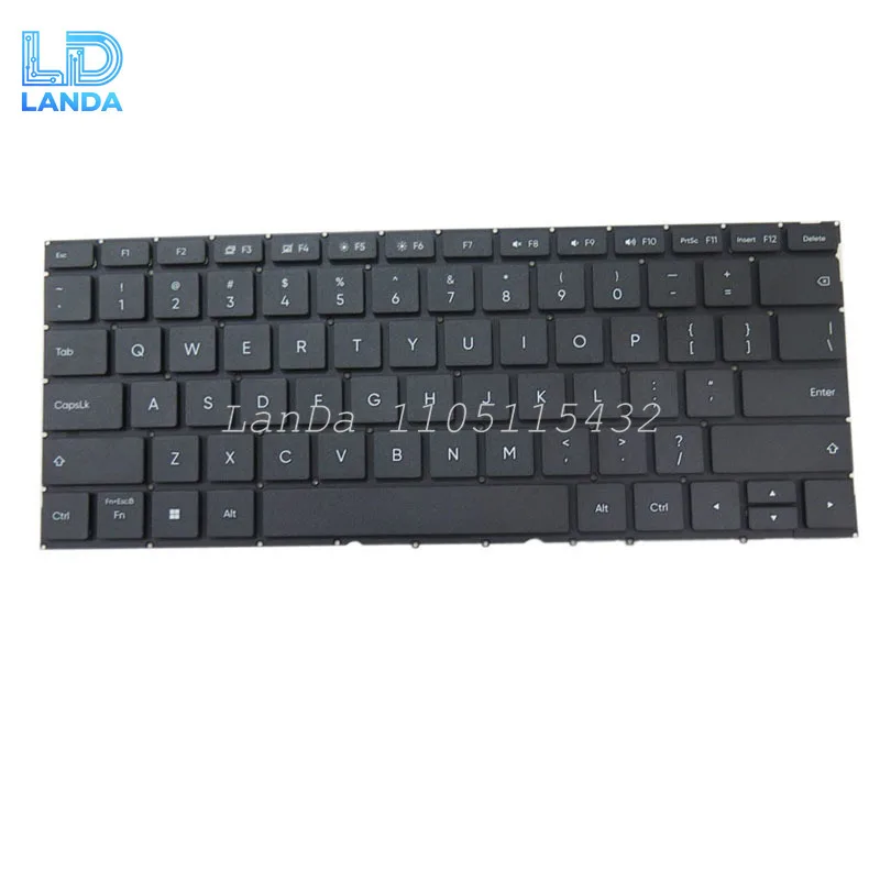 

Клавиатура ноутбука для REALME BOOK AIR 9Z.NK3SE.101 NSK-7A01SE, черная, без рамки, США, новинка