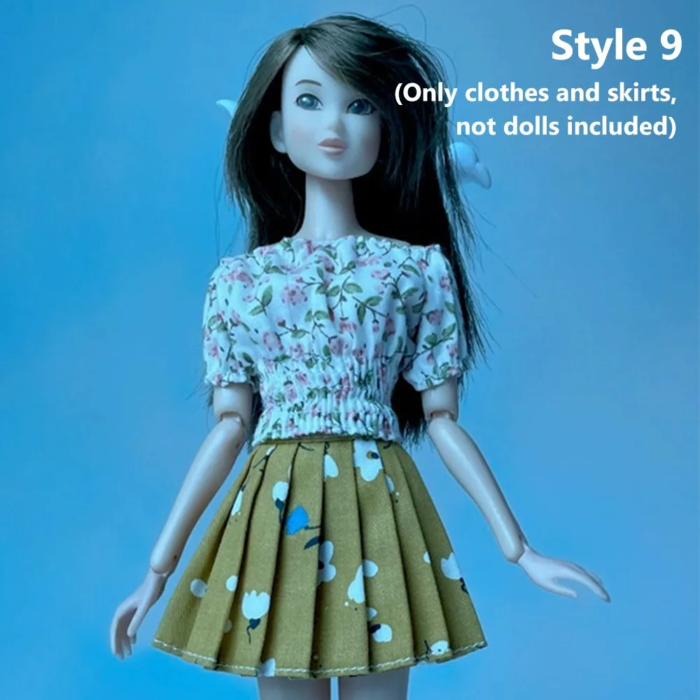 

Printed Dolls Summer Outfit DIY Accessories Dress Up Sexy Cute Clothes Girl Toys Princess Tops Skirt for 1/6 BJD 30cm Dolls