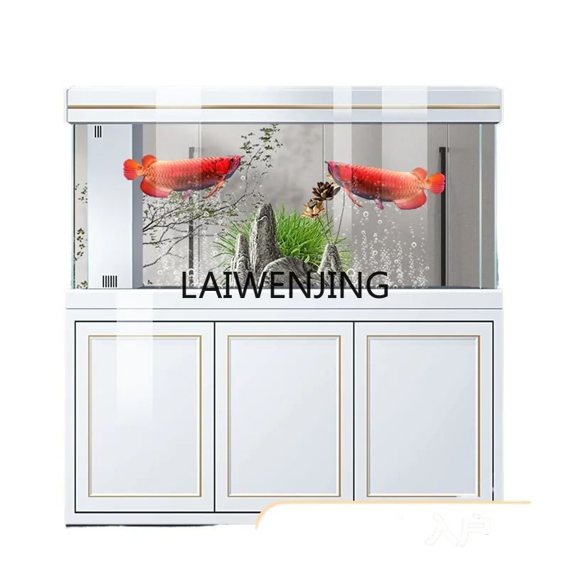 LYN Italian ultra-white arowana tank living room screen partition smart aquarium