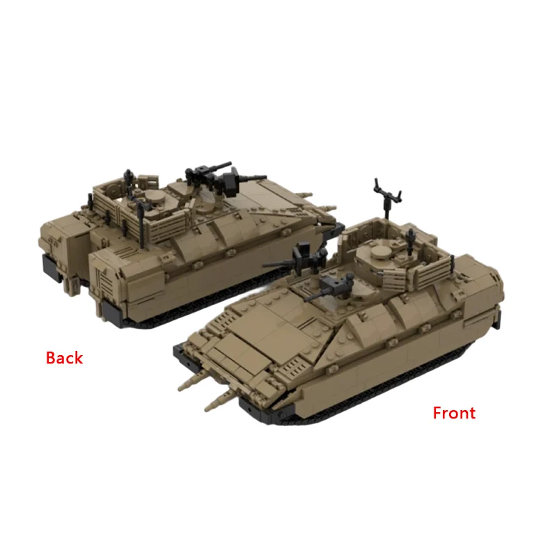 Command Post Vehicle Model MOC Building Bricks War Equipment Modular Technology Gifts Holiday Assemble Children Toys Suit