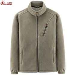 Chaqueta militar gruesa Softshell para hombre, prendas de vestir exteriores a prueba de viento, esquí, senderismo, más terciopelo, abrigos cálidos para acampar, Parkas, ropa de invierno