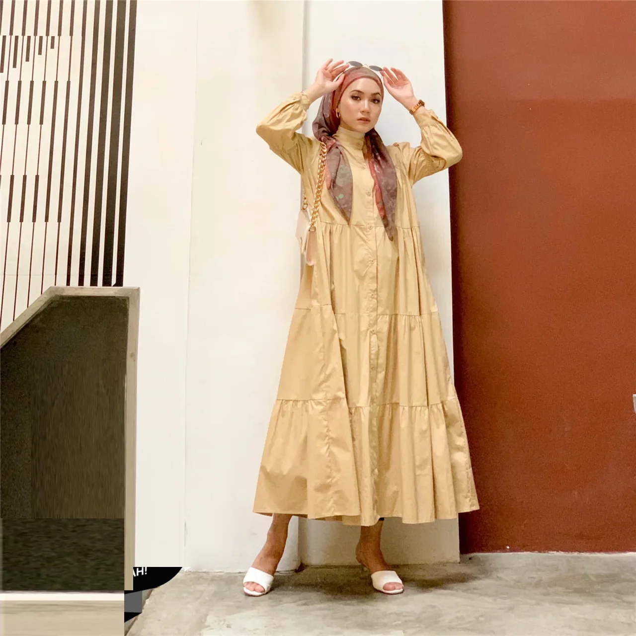 Caftano Robe Djellaba Femme Musulmane Modesto Dubai Abaya Turchia Islam Abito musulmano Abaya per le donne Marocain Caftano Jalabiya Abito