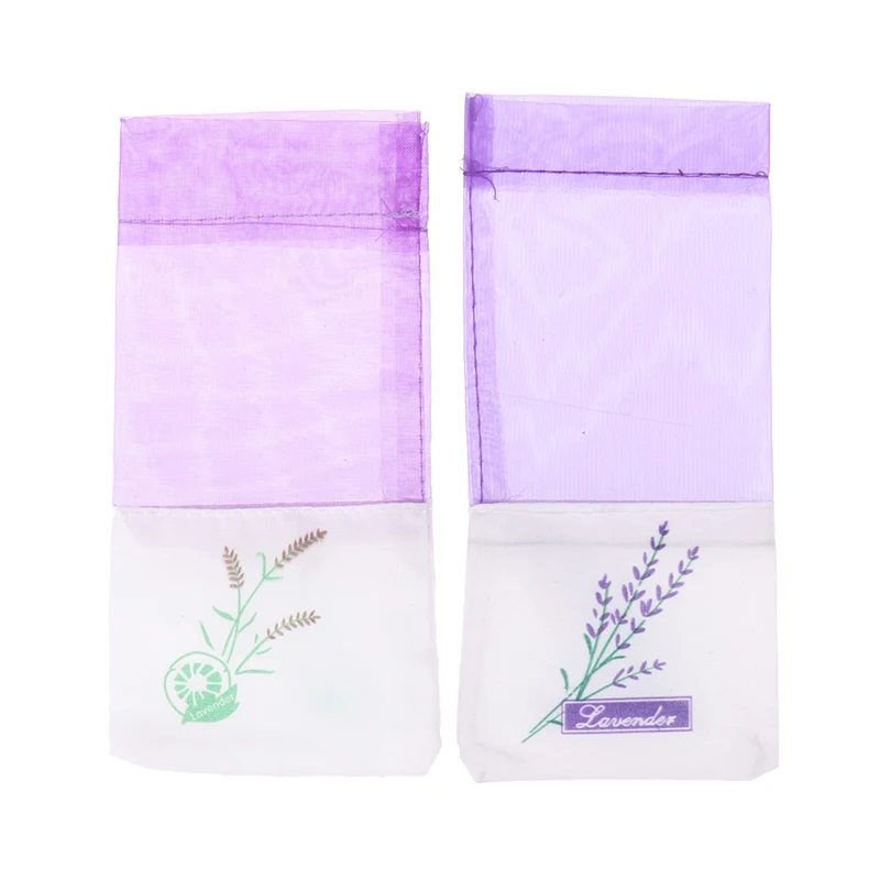 10pcs Empty Sachet Bags Portable Flower Printing Beautiful Lavender Fragrance Sachet Bags for Seeds Dry Flowers Storage