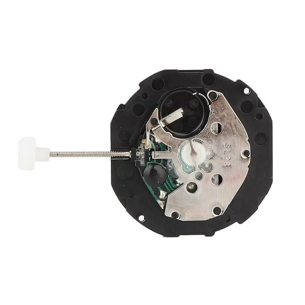 SL28 Quartz Watch Movement Replacement Date at 3 O'Clock 3 Hands Single Calendar Watch Repair Accessories for Watchmaker