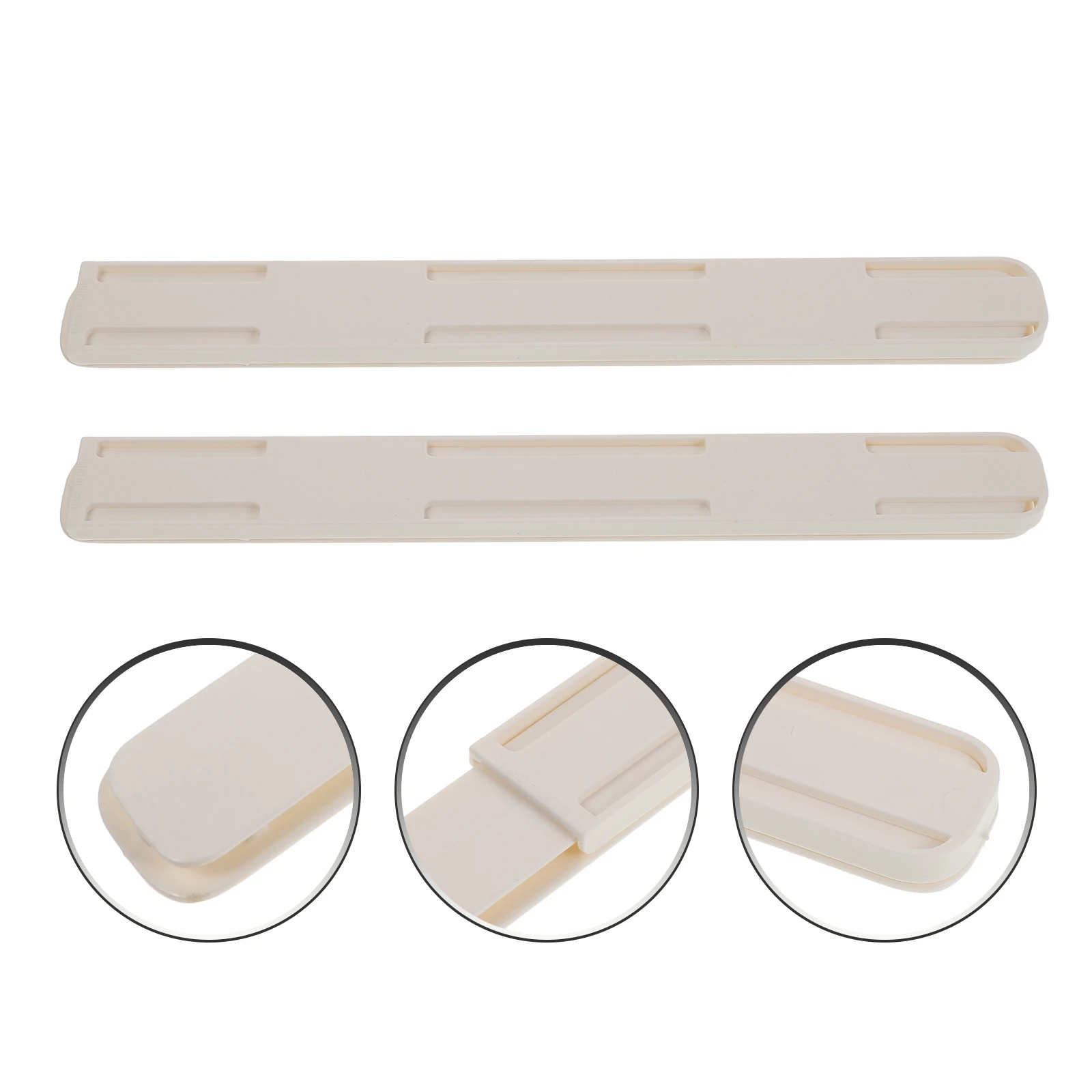 

1Set White Drawer Guide Slides Adhesive Design Easy Install Complete Tools Closet Furniture Improvement Drawer Slide