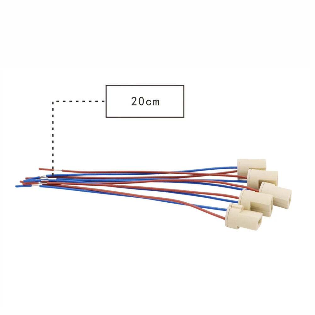 5Pcs G9 Lamp Holder Base Including Cable For Halogen Lamp And LED 250V 2A  500W G9 Ceramic Lamp Holder Lighting Accessories