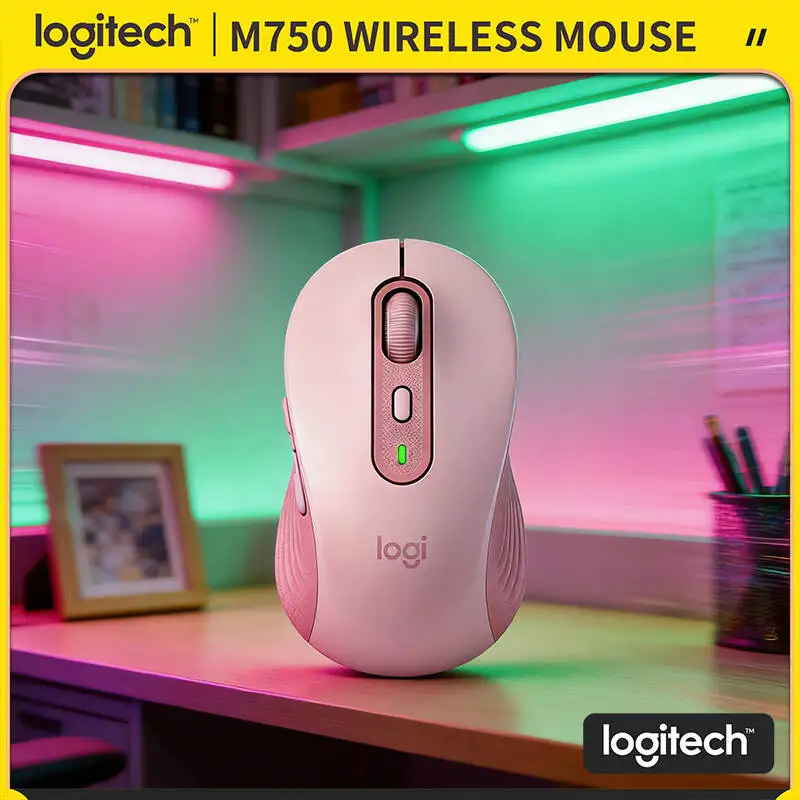 

Бесшумная Bluetooth-мышь M750 — переключение между 3 устройствами, SmartWheel Scrolling, бесшумные нажатия, 24 месяца автономной работы, идеально для путешествий