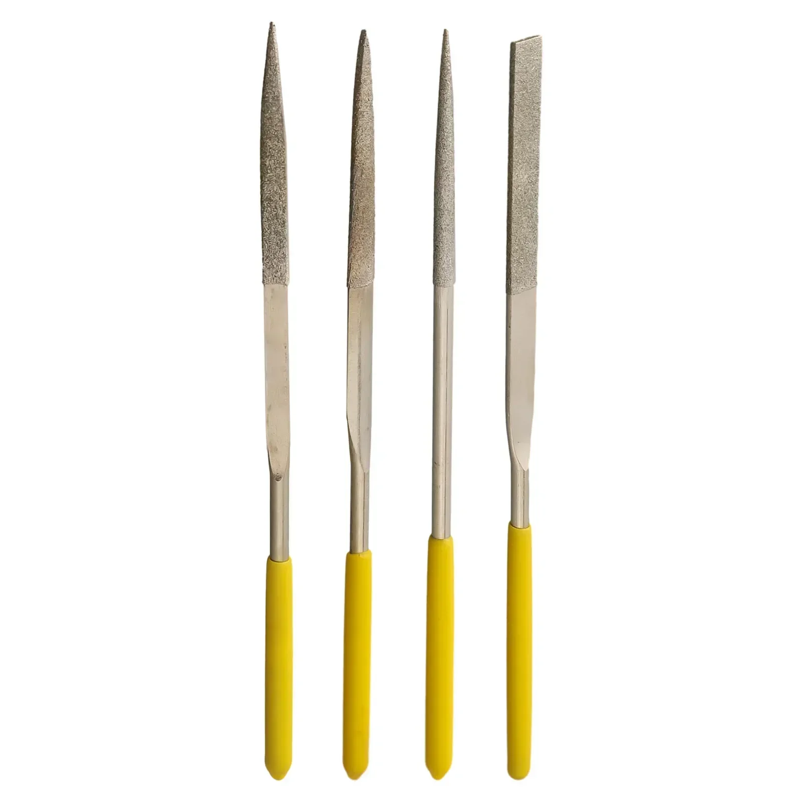 Ensemble de limes plates ultra fines pour meulage, outils de coupe assortis, diversifier de manière optimale, faire saillie, efficace, 4 pièces