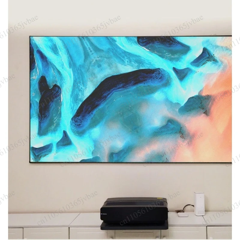 Ultra Short Focus Projector Automatic Sliding Tray Dark Blue Gold and Silver Three-color Bracket Pallet