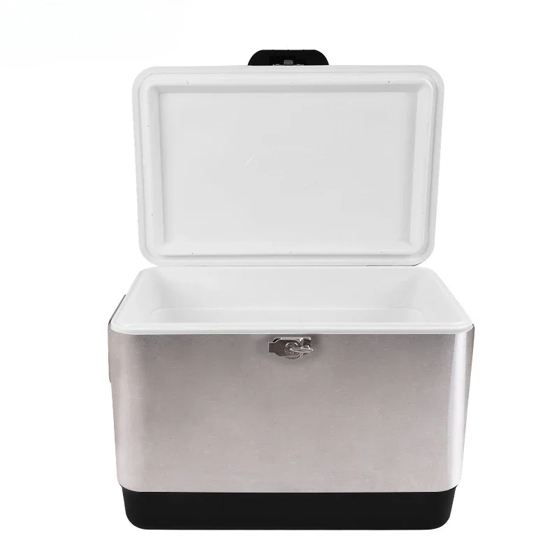 Manufacturer large thickened incubator outdoor portable stainless steel incubator barbecue fresh-keeping refrigeration box car