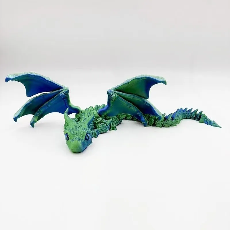 3D Printing Double-angle Flying Dragon Movable Joint Ornaments