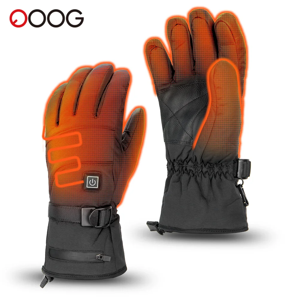 Heated Gloves Motorcycle Winter Warm Lithium Battery Heated Gloves Skiing Snowboarding Waterproof Heated Rechargeable Gloves