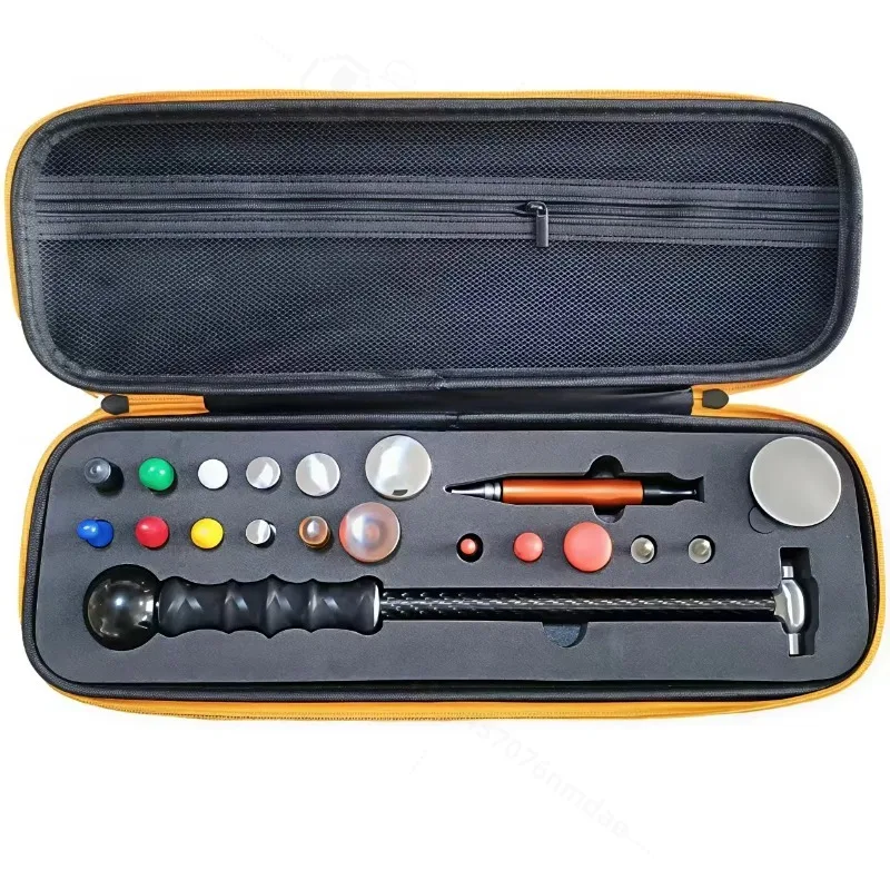 Paint‑less Dent Repair Kit Carbon Fiber Hammer With Replaceable Titanium Head Auto Sheet Metal Damage Remover Hand Tools