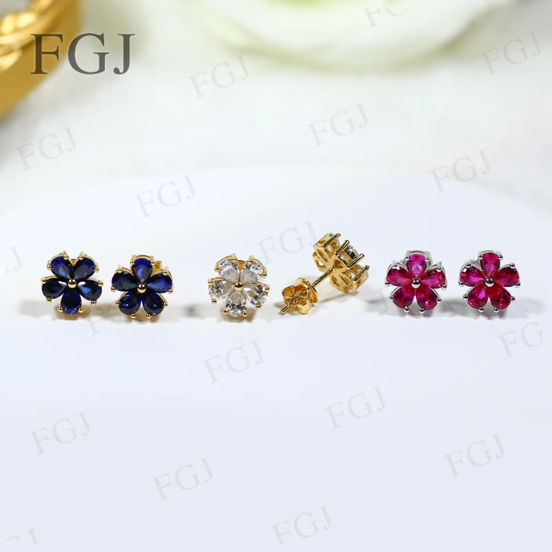 Schmuckset Ohrringe Armband Lab Grown Sapphire Ruby Columbia Einzigartig für Damen Herren Party Geburtstag Weihnachten Schmuck Geschenke Charm