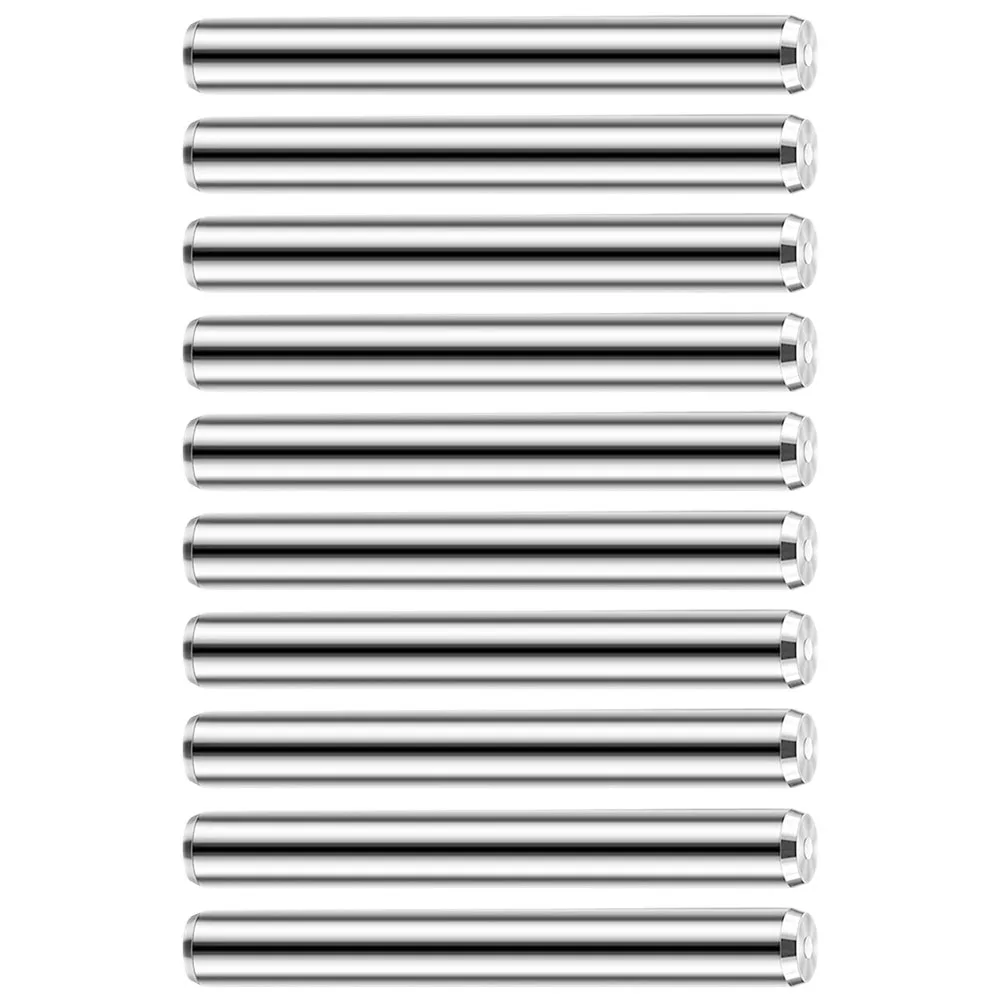 

10pcs Stainless Steel Shelf Pins Cylindrical Dowel Support Pegs 5mm Furniture Installation Hardware Silver Color