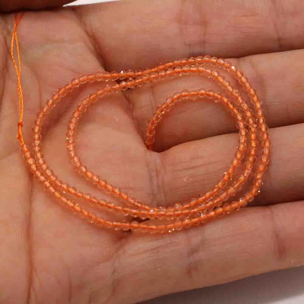 1 Stück natürliche Spinell-Perlen, 2–3 mm, facettierte lose Perlen, natürliche Stein-Abstandshalter-Perlen für die Herstellung von DIY-Armbändern, Halsketten und Schmuck. – Detail 15
