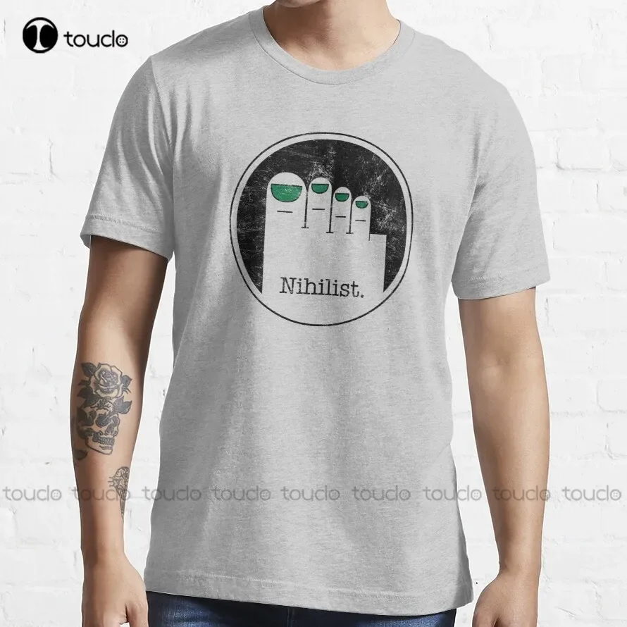 

Minimalist Nihilist the big lebowski T-Shirt white tshirt Custom aldult Teen unisex digital printing xs-5xl All seasons cotton