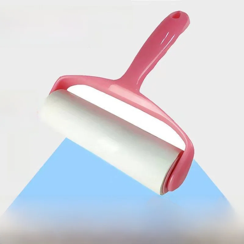 

Большой липкий ролик для удаления волос 16 см с отрывными сменными листами для одежды, щетка для удаления ворса