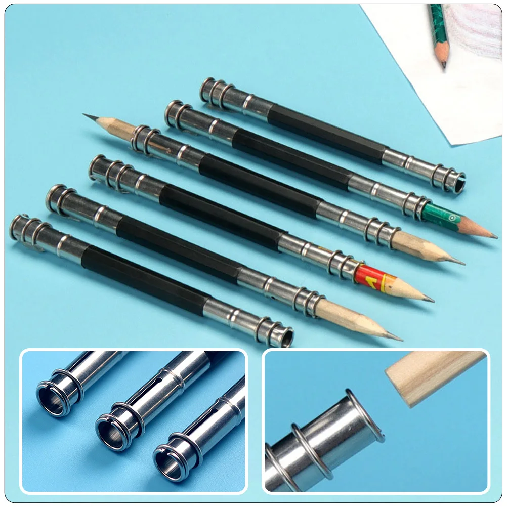 

13Pcs Dual Tip Pencil Extenders Metal Holder for Artists Colored Pencil Extension Art Supplies Tool Sketch Pen Extender
