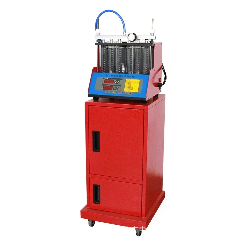 Car injector cleaning and testing car washer equipment 6-cylinder EFI ultrasonic cleaning machine