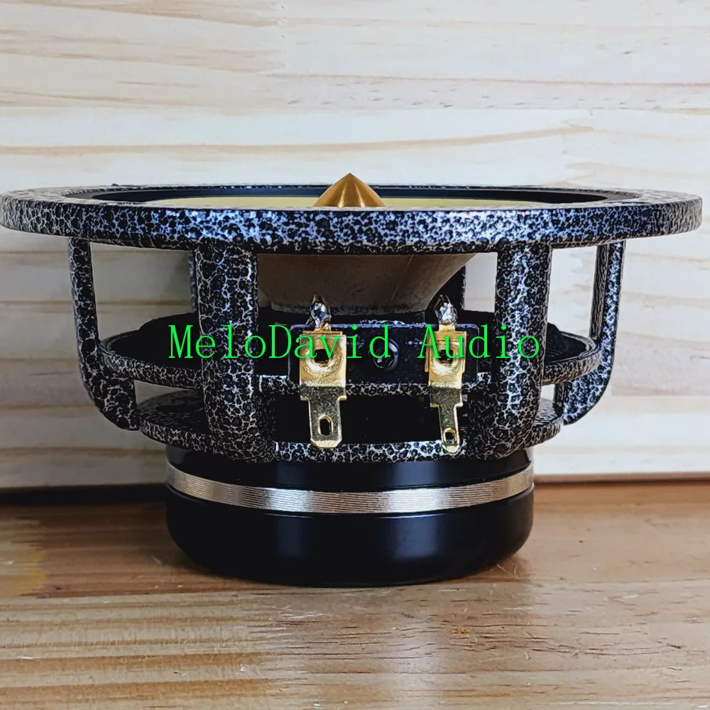 A Pair 2 Pcs  of MeloDavid 4 inch  FR4NEO  mix paper cone fullrange speaker woofer　