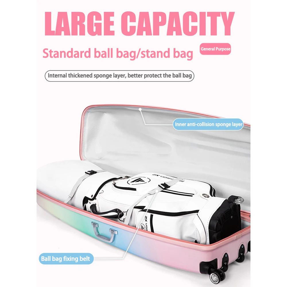 Golf Bags Golf Travel Bags Men's and Women's Aviation Bags for Airline Transport with Wheels and PP shell Protect Golf Clubs