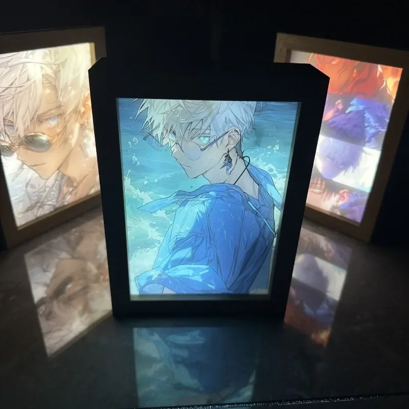 Jujutsu Kaisen Satoru Gojo Night Light Anime Peripheral Cute Cartoon Decoration Painting for Friends To Collect As Gifts New