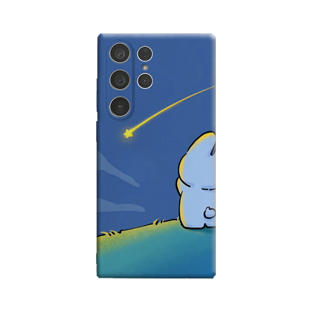 Star Gaze Phone Case for Samsung Galaxy S25 Ultra S24 S23 Ultra Plus Glossy Double-layer Back Cover