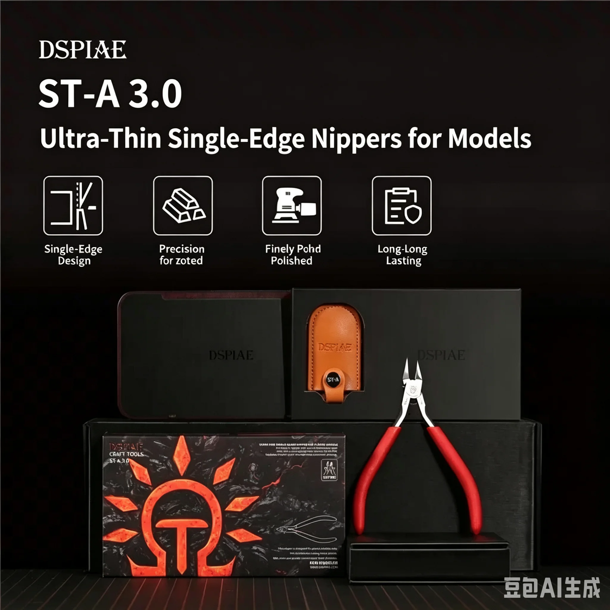 DSPIAE Single-Edged Nippers ST-C2 Ultra-thin model Scissors Models Painting for Modeler Hobby DlY Tool Sets