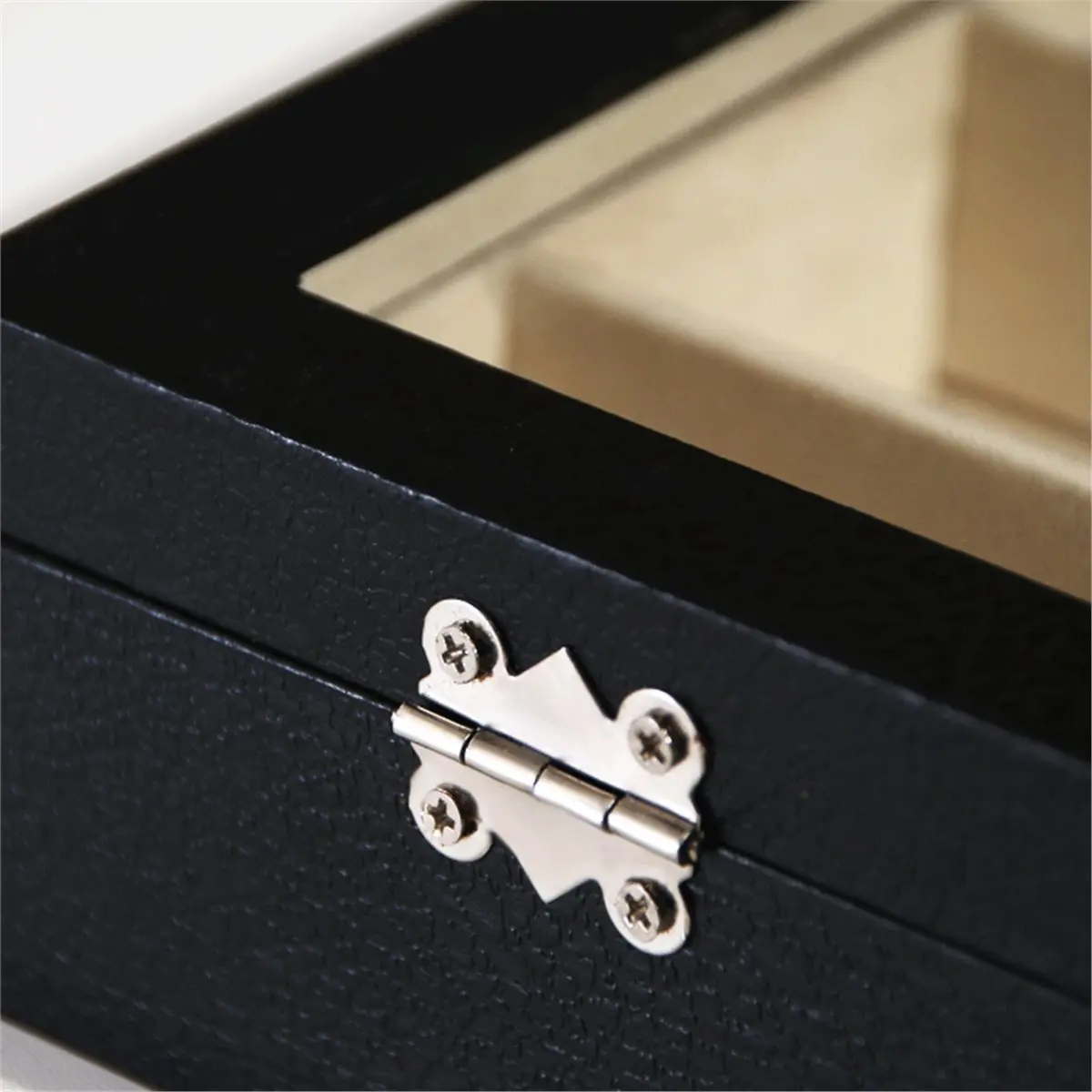 A24I Stylish Eyeglasses Organizer, Drawer-Style Sunglasses Organizer, 8 Compartments, with Transparent Flip Lid