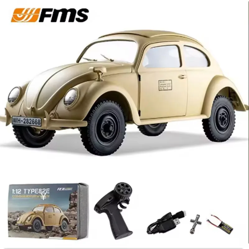 Fms 1:12 RC Car Beetle Remote Control Climbing Off road Vehicle Simulation Retro Electric Model Car Collection Gift Boy Gift