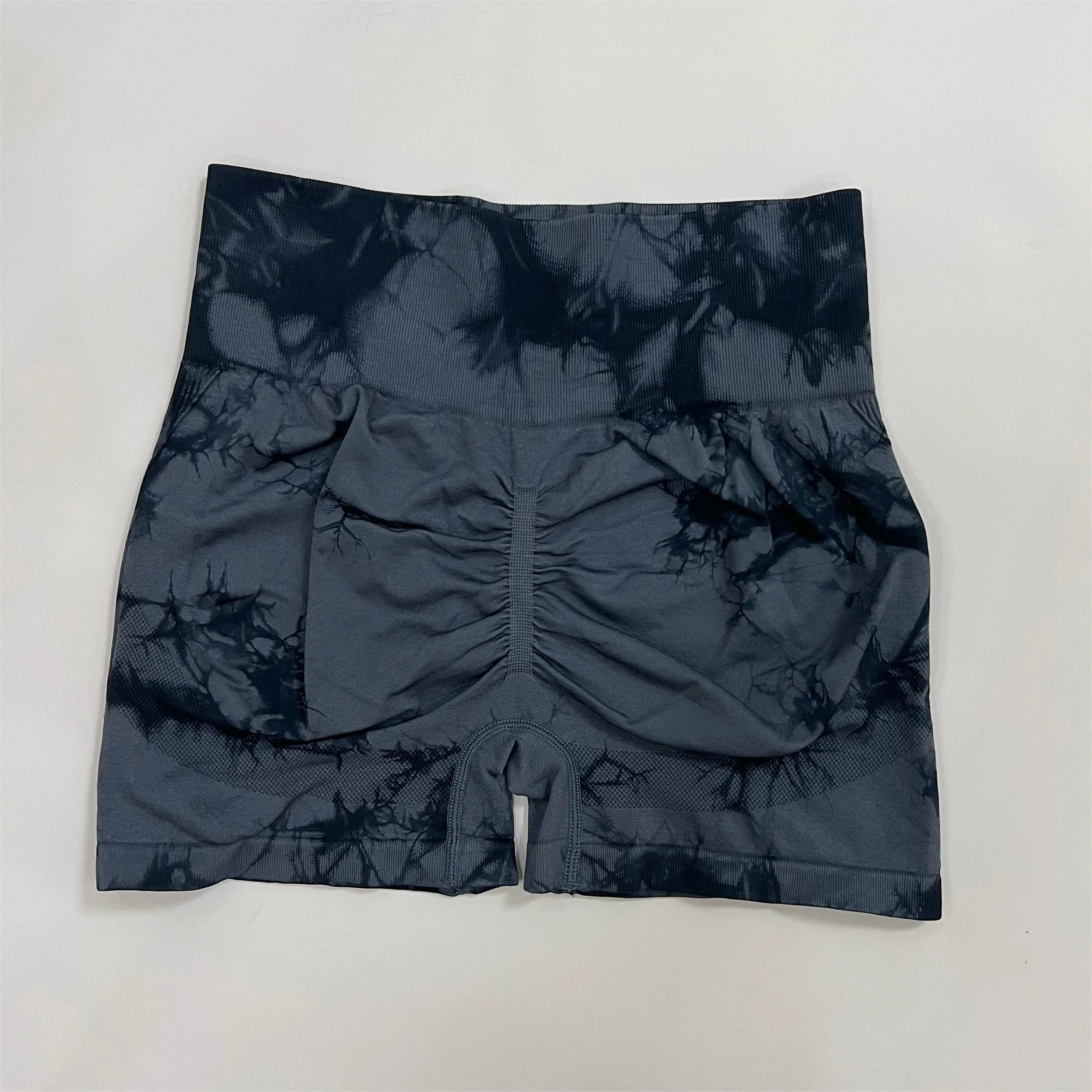 Neue Frauen Gym Tie Dye Scrunch Shorts Fitness Nahtlose Butt Lifting Sport Leggings Stretch Active Workout Laufhose – Detail 9