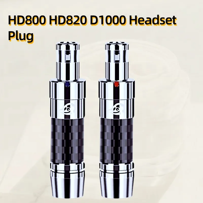 

Earphone Plug Connector Aurora HD800 HD800S HD820 D1000 Audio Jacks Headphone Pin Consumer Electronics Copper Carbon Fiber