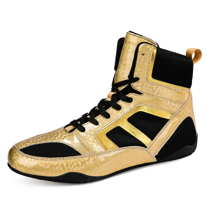 Botas deportivas de lucha de boxeo para parejas, zapatos de entrenamiento de lucha libre, gimnasio, Unisex, gran oferta