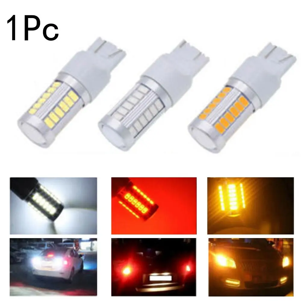 Brake 5730 White Red Yellow Turn Signal LED Bulbs T20 W21/5W 7443 Car Backup Reverse Light 33SMD